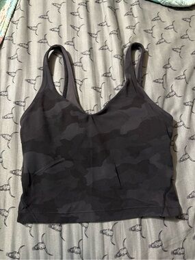 lululemon athletica Black Camouflage Seamless Scoop Bralette